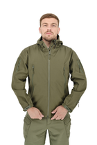 Легкая тактическая летняя куртка (ветровка, парка) с капюшоном Warrior Wear JA-24 Olive Green L - изображение 3