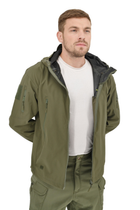Легкая тактическая летняя куртка (ветровка, парка) с капюшоном Warrior Wear JA-24 Olive Green L - изображение 6