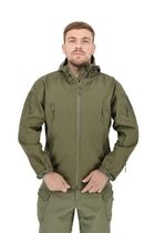Легкая тактическая летняя куртка (ветровка, парка) с капюшоном Warrior Wear JA-24 Olive Green S - изображение 3