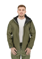 Легкая тактическая летняя куртка (ветровка, парка) с капюшоном Warrior Wear JA-24 Olive Green S - изображение 4