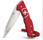 Нож Victorinox Evoke Alox 136 мм 5 функций темляк Рифленный красный (0.9415.D20) - изображение 4