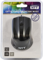 Mysz NTT USB Czarny (NTT-MUS-3B-01) - obraz 1