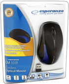 Mysz Esperanza Bezprzewodowa Czarny/Niebieski (5905784767000) - obraz 4