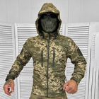 Мужская водонепроницаемая Куртка с Капюшоном Squad Softshell на флисе пиксель размер 3XL - изображение 1