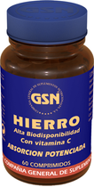 Suplement diety GSN Hierro con Vitamina C 60 tabletek (8426609020249) - obraz 1