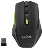 Mysz UGo MY-04 Wireless Czarny-zielony (UMY-1077) - obraz 1