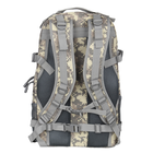 Рюкзак тактический AOKALI A57 36-55L Outdoor Camouflage ACU камуфляжный военный с сеткой для воды - изображение 4