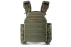 Плитоноска / тактичний жилет Plate Carrier U-WIN PRO зі швидким скиданням 250х300 з камербандами M під балістичні пакети Cordura 500 Реінджер Грін / Темна Олива - зображення 2
