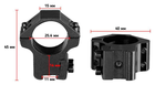 Кольца Discovery Scope Mount Rings (25.4 мм) Low на Ласточкин хвост - изображение 2