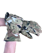 Зимові тактичні рукавиці Soft-shell Мультикам розмір XL - зображення 3