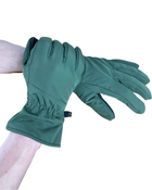 Зимові тактичні рукавиці Soft-shell Олива розмір ХL - зображення 4
