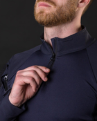Мужская тактическая рубашка Убакс синий под шевроны армейская L - изображение 5