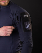 Чоловіча тактична сорочка Убакс синій під шеврони армійська L - зображення 6
