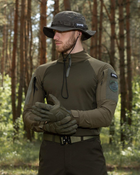 Мужская тактическая рубашка Убакс хаки под шевроны армейская L - изображение 3