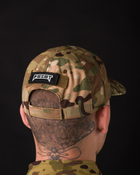 Чоловіча тактична кепка з липучкою для шеврона камуфляж - зображення 12