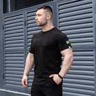 Мужская тактическая футболка черная под шевроны армейская 3XL - изображение 1