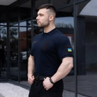 Мужская тактическая футболка поло синяя армейская 3XL - изображение 3