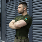 Мужская тактическая футболка хаки под шевроны армейская L - изображение 4