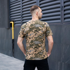 Мужская пиксельная футболка армейская хлопковая хаки M - изображение 3