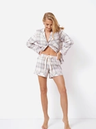 Piżama (bluza + spodenki) Aruelle Avery pajama short L Szara (5905616142180) - obraz 5