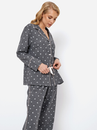 Piżama (koszula + spodnie) Aruelle Joy pajama long S Szara (5905616143231) - obraz 3