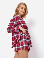 Piżama (koszula + spodenki) Aruelle Marissa pajama short S Czerwona (5905616143651) - obraz 3