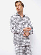 Піжама (сорочка + штани) чоловіча бавовняна Aruelle Samuel pajama long XL Сіра (5905616145341) - зображення 3