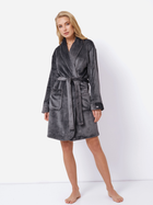 Халат жіночий Aruelle Eva bathrobe L Чорний (5904541439792) - зображення 1