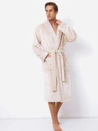 Szlafrok Aruelle Henry bathrobe XL Kremowy (5905616144948) - obraz 1