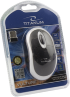 Миша Esperanza Titanum TM116W Wireless Black/White (5901299926093) - зображення 3