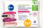 Mokre chusteczki Nivea 3 in 1 Gentle Cleansing Wipes 40 szt (4005900234537)