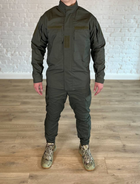 Форма армейская на флисе рип-стоп китель с брюками олива XXXL - изображение 1
