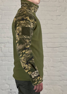 Тактичний армійській убакс на флісі зі вставками ріп-стоп для ЗСУ Піксель/Олива XXL - зображення 3