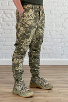Армейские штаны рип-стоп с флисовой подкладкой Пиксель XXXL - изображение 2