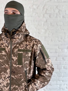 Куртка армійська на флісі SoftShell осінь/зима Піксель S - зображення 5