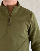 Военный пуловер на флисе Олива XL - изображение 4