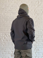 Куртка военная флисовая SoftShell осень/зима Черная XL - изображение 5