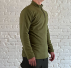 Военный пуловер на флисе Олива S - изображение 1