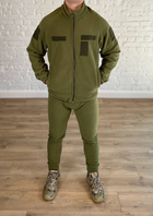 Тактический осенний костюм на флисе Олива XL - изображение 1