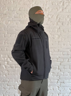 Куртка военная флисовая SoftShell осень/зима Черная S - изображение 2