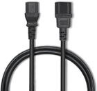 Kabel zasilający do UPS Qoltec IEC C13-C14 3x1.5mm², 1.8m Czarny (5901878538969) - obraz 2