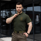 Чоловіча тактична футболка поло хакі армійська S (68818893) - зображення 6