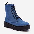 Жіночі черевики високі Teflorna 40 Блакитні (5905677884951) - зображення 2