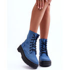 Жіночі черевики високі Teflorna 40 Блакитні (5905677884951) - зображення 4