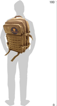 Рюкзак тренувальний/тактичний Sveltus 45 л Світло-коричневий (SLTS-9320) - зображення 8