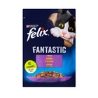 Влажный корм для кошек Felix Fantastic с ягненком в желе 85 г