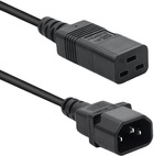 Kabel zasilający Qoltec do UPS C14/C19 2 m (5901878539904) - obraz 1
