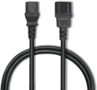 Kabel zasilający do UPS Qoltec IEC C13-C14 1.8m Black (5901878538976) - obraz 2