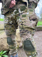 Військова форма мультикам демісезонна тактична multicam з наколінниками військова форма з курткою мультикам 54 - зображення 3