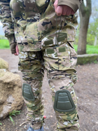 Військова форма мультикам демісезонна тактична multicam з наколінниками військова форма з курткою мультикам 46 - зображення 15